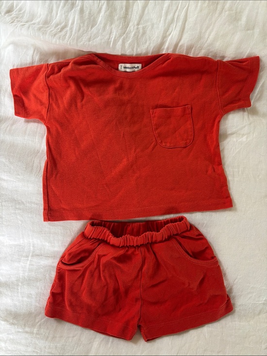 Misha And Puff Other - Misha & Puff 100% organic Pima cotton two-piece set, size 2-3